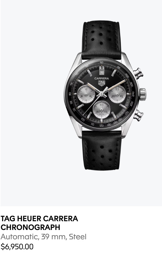 Tyler Hoover – Tag Heuer Chronograph